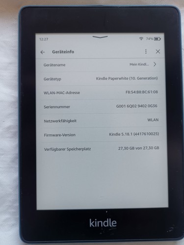 Amazon kindle paperwhite - paperwhite, 10