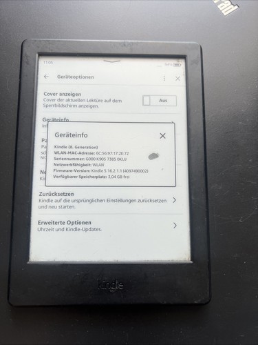 Amason kindle th genration - 8.,