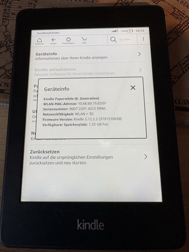 Kindle paperwhite gen - 6., (wlan