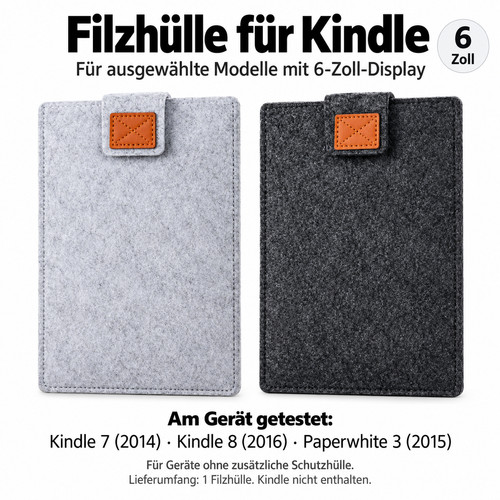 Filzhülle für kindle - für,